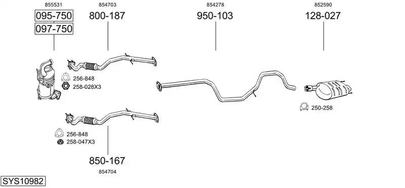 BOSAL SYS10982