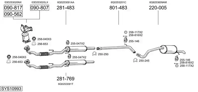 BOSAL SYS10993