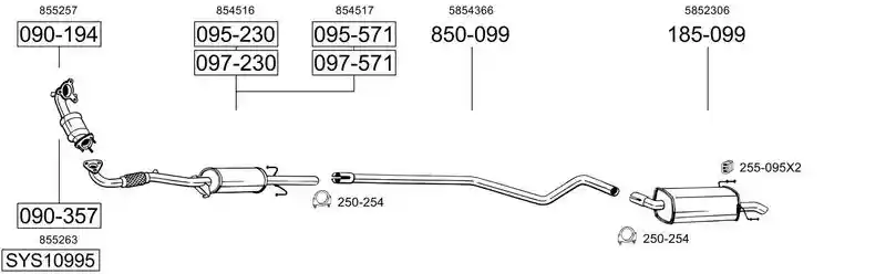 BOSAL SYS10995
