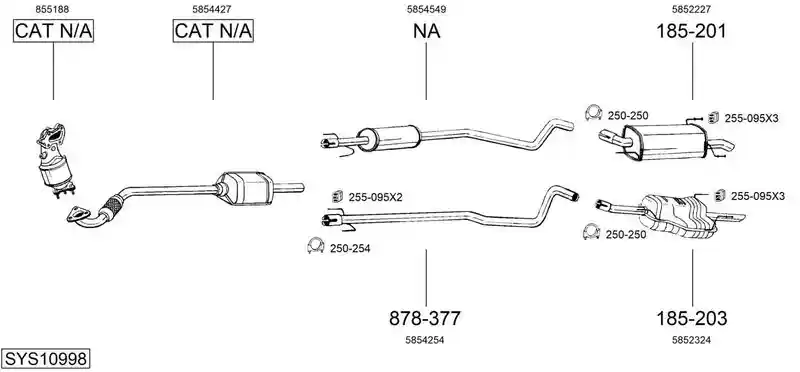 BOSAL SYS10998