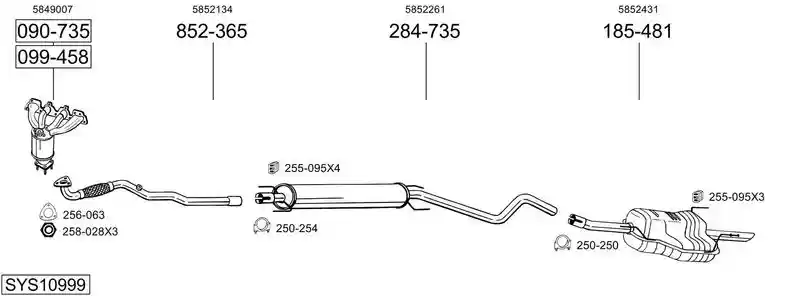 BOSAL SYS10999