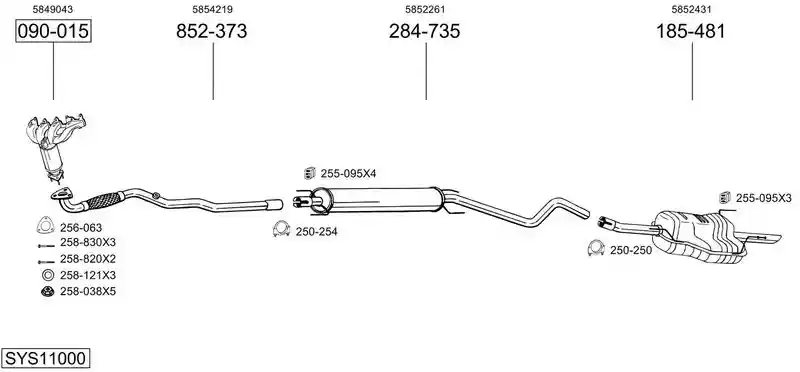 BOSAL SYS11000
