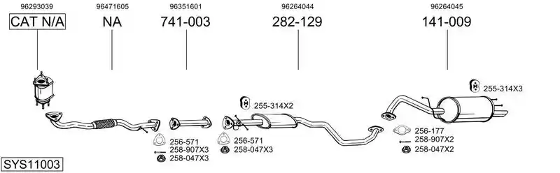 BOSAL SYS11003
