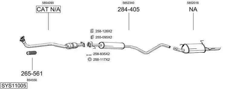 BOSAL SYS11005