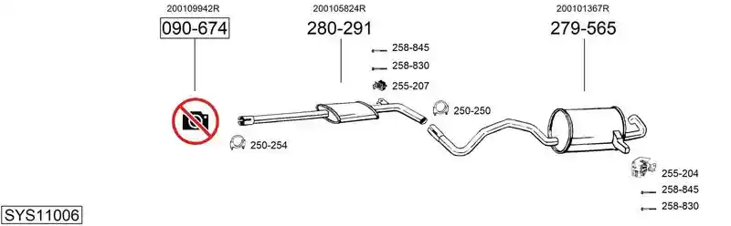 BOSAL SYS11006