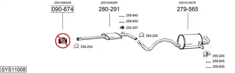 BOSAL SYS11008