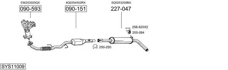 BOSAL SYS11009