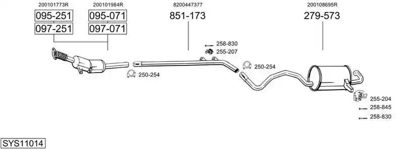 BOSAL SYS11014