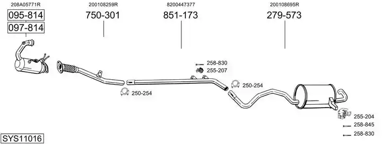 BOSAL SYS11016
