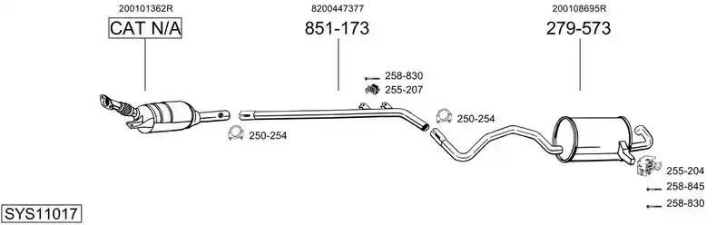 BOSAL SYS11017