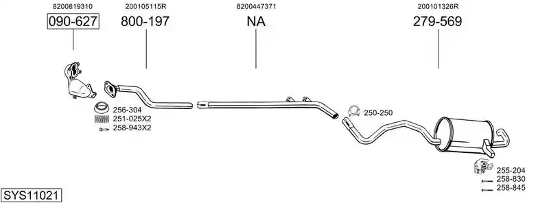 BOSAL SYS11021