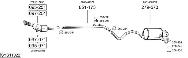 BOSAL SYS11022