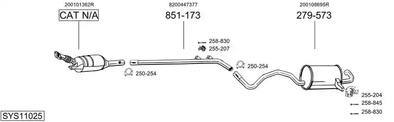 BOSAL SYS11025