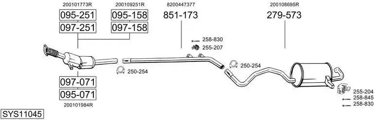 BOSAL SYS11045