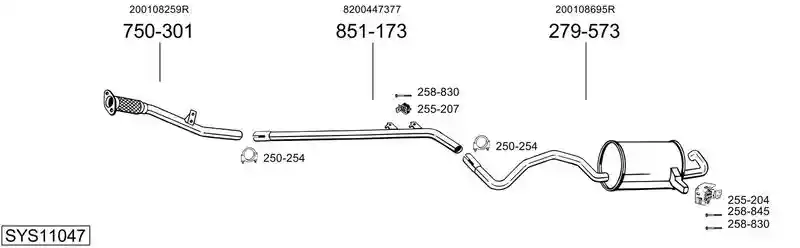 BOSAL SYS11047