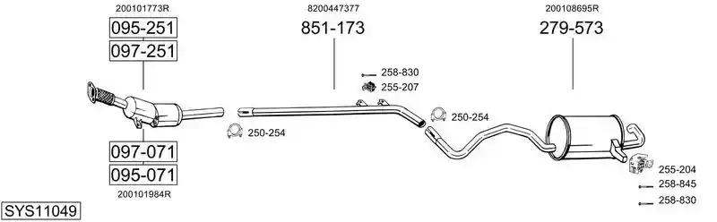 BOSAL SYS11049
