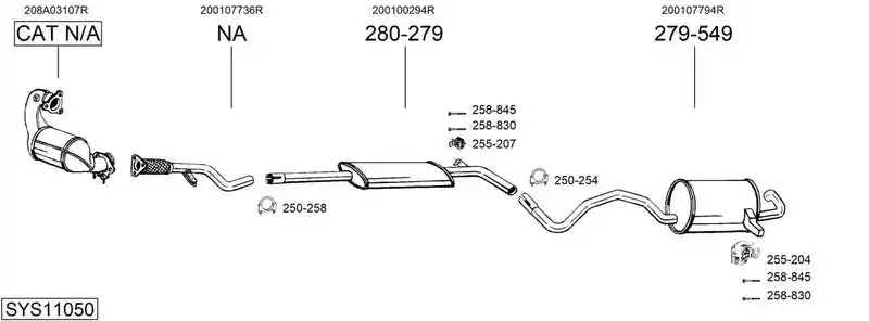 BOSAL SYS11050
