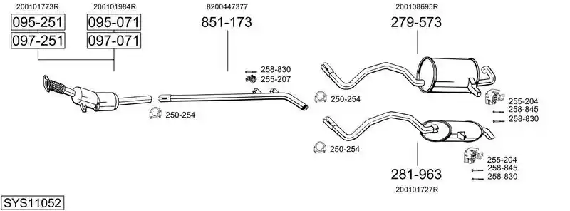 BOSAL SYS11052