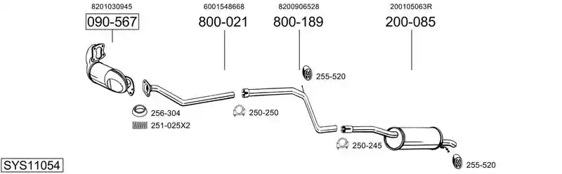 BOSAL SYS11054