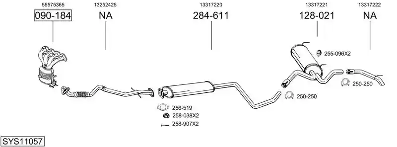 BOSAL SYS11057