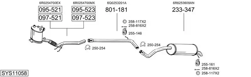 BOSAL SYS11058