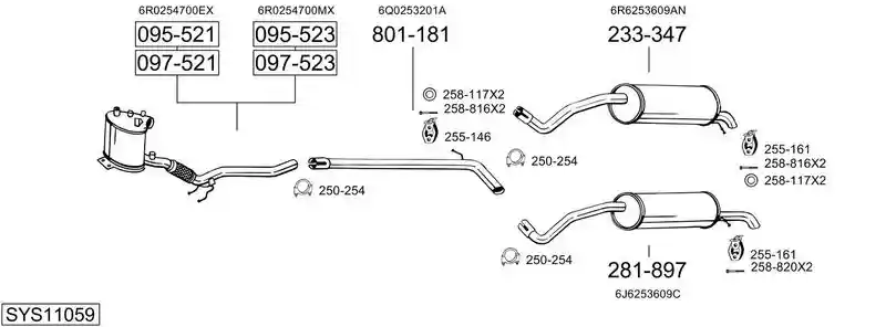 BOSAL SYS11059
