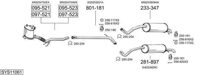 BOSAL SYS11061