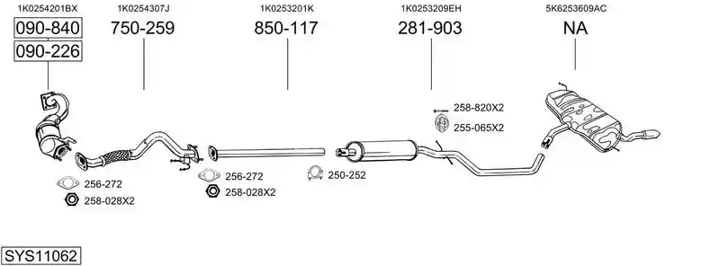 BOSAL SYS11062