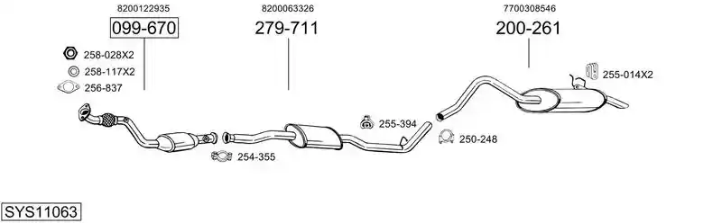 BOSAL SYS11063