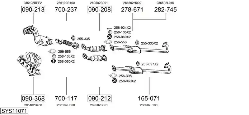 BOSAL SYS11071