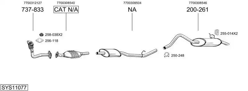 BOSAL SYS11077