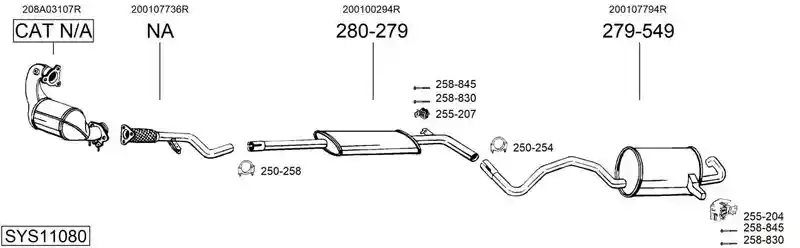 BOSAL SYS11080