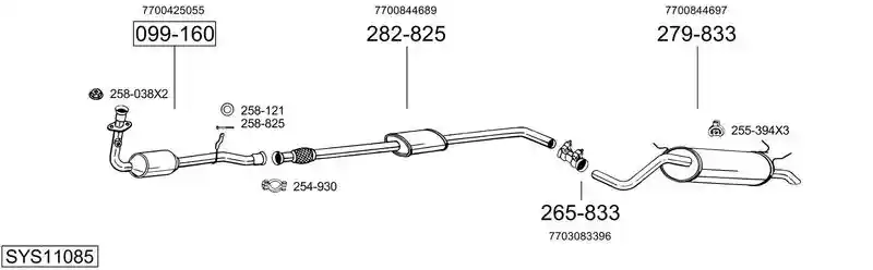 BOSAL SYS11085