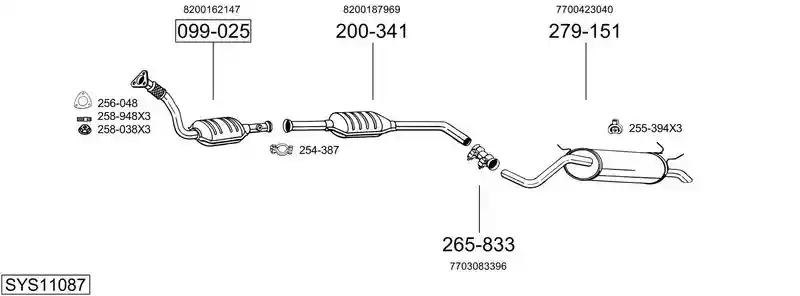 BOSAL SYS11087