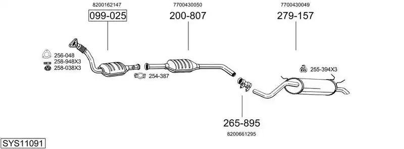 BOSAL SYS11091