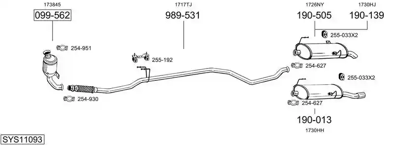 BOSAL SYS11093