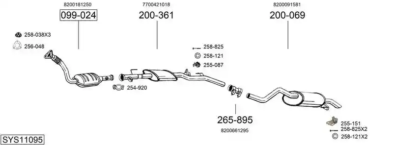 BOSAL SYS11095