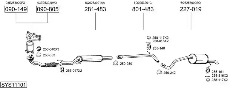 BOSAL SYS11101