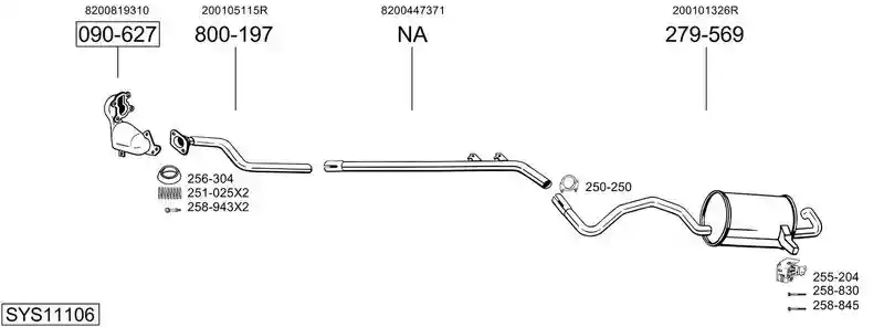 BOSAL SYS11106