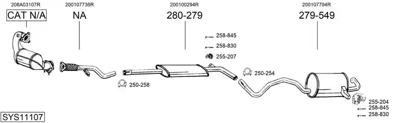 BOSAL SYS11107