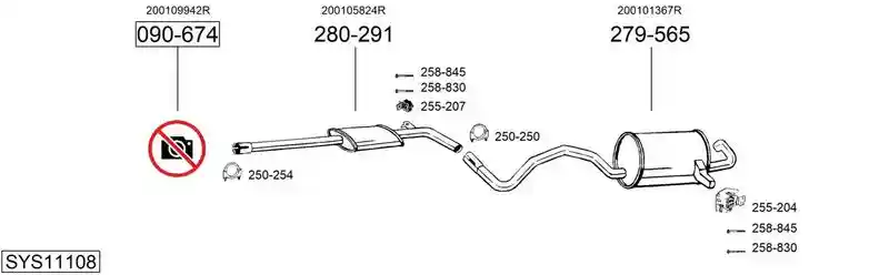 BOSAL SYS11108