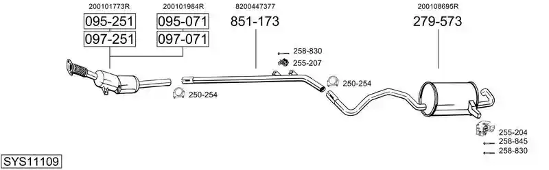 BOSAL SYS11109