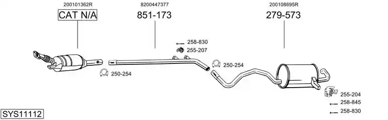 BOSAL SYS11112