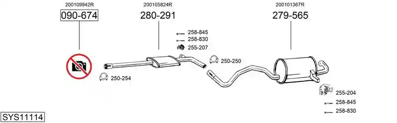 BOSAL SYS11114