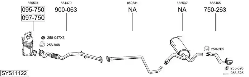 BOSAL SYS11122
