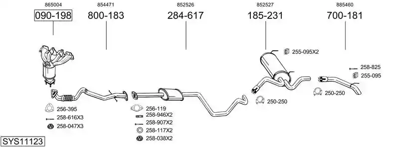BOSAL SYS11123