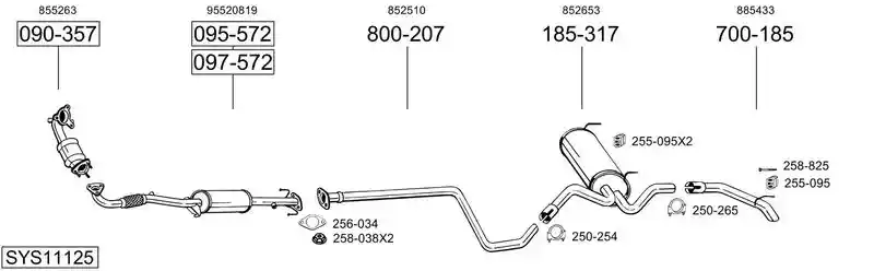 BOSAL SYS11125