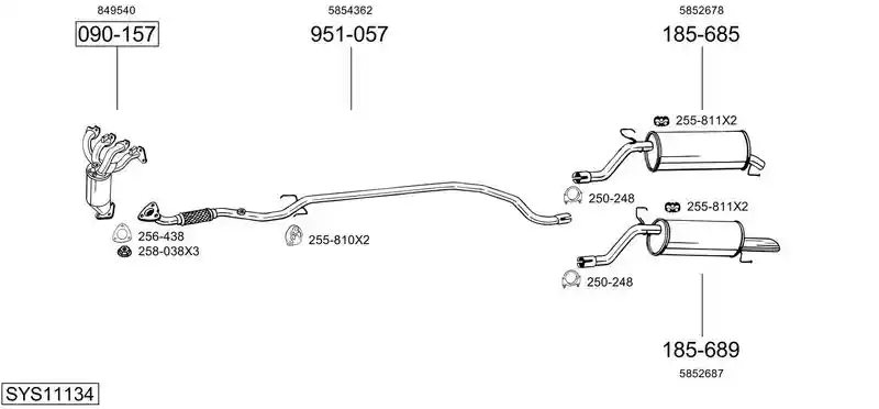 BOSAL SYS11134