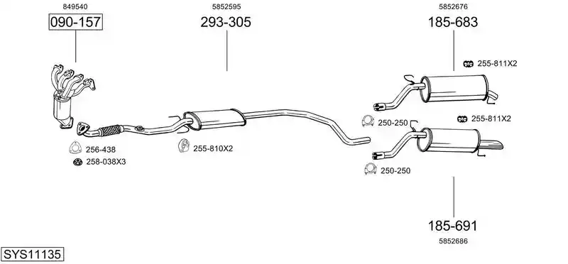 BOSAL SYS11135