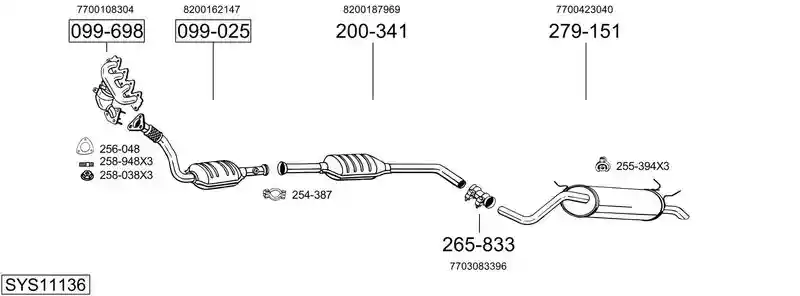 BOSAL SYS11136